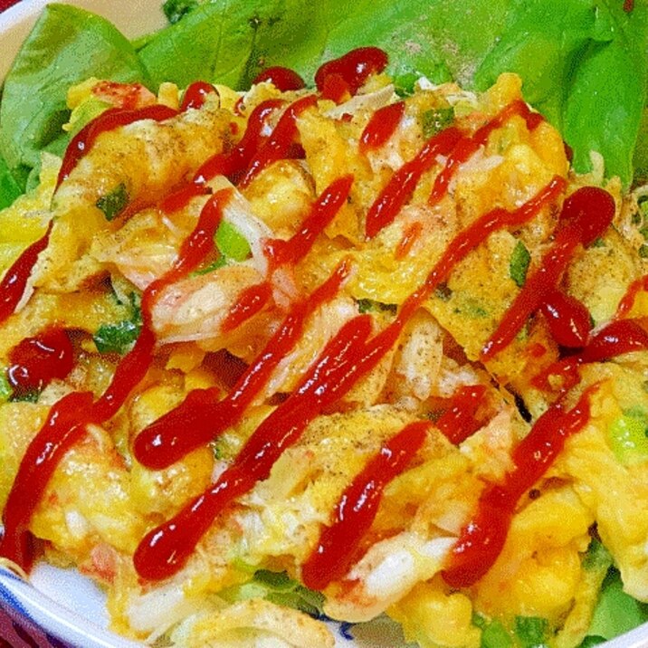 バター風味が旨い♪　「中華風かに玉」